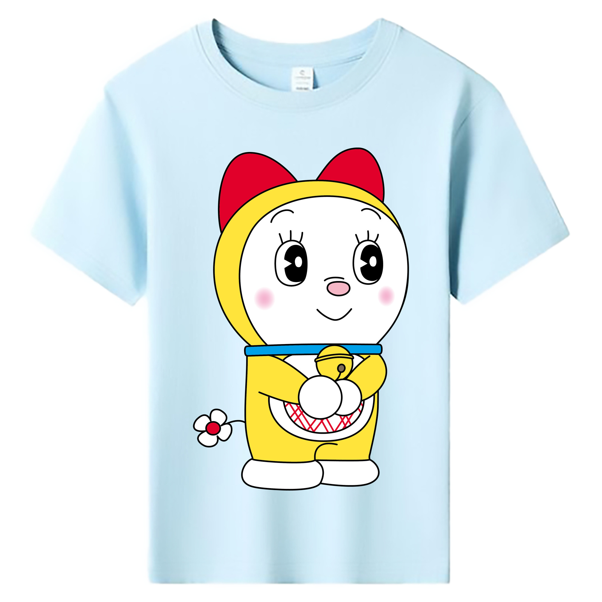 （画像用） ドラえもん ドラミ Doraemon Dorami 綿100％キッズTシャツ（フロントプリント）